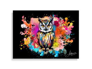 Artistic Owl Canvas Painting
