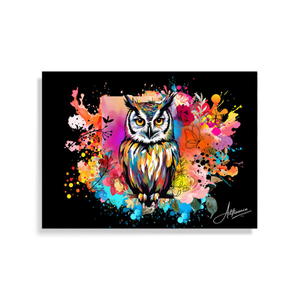 Artistic Owl Canvas Painting