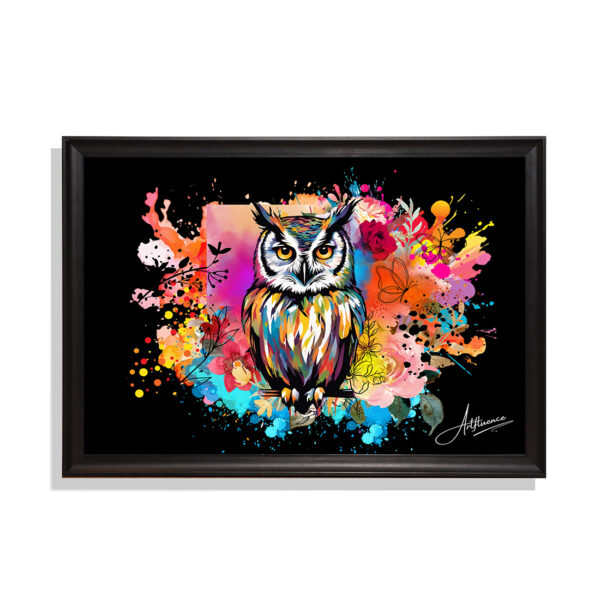 Artistic Owl Canvas Painting