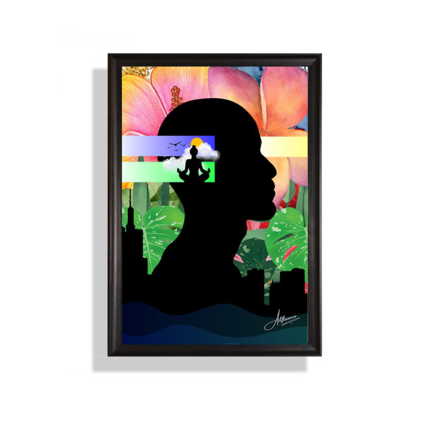 Cityscape Meditation Canvas Painting