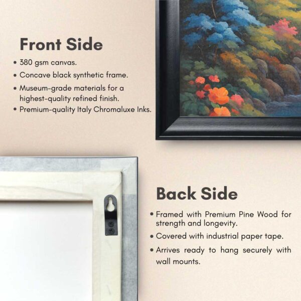 Cascading Tranquility Canvas Painting - Image 3