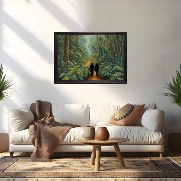 Verdant Odyssey Canvas Painting - Image 2