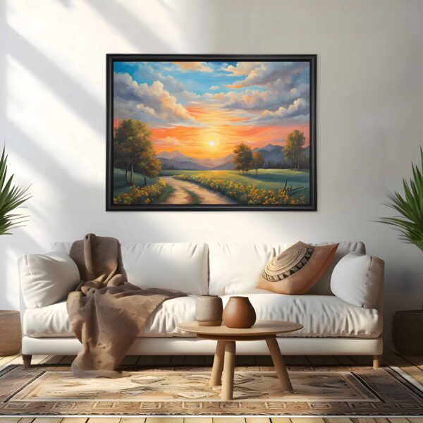 Sunset Serenade Canvas Painting - Image 2
