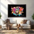 Artistic Owl Canvas Painting
