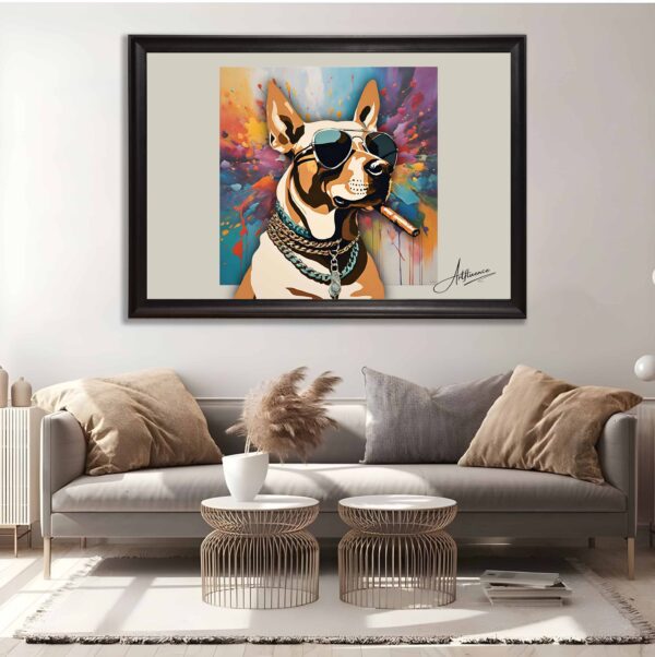 Doggone Dapper Canvas Painting - Image 2