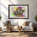Nocturnal Family Canvas Painting