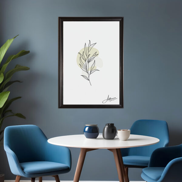 Tenderness in Line Canvas Painting - Image 2