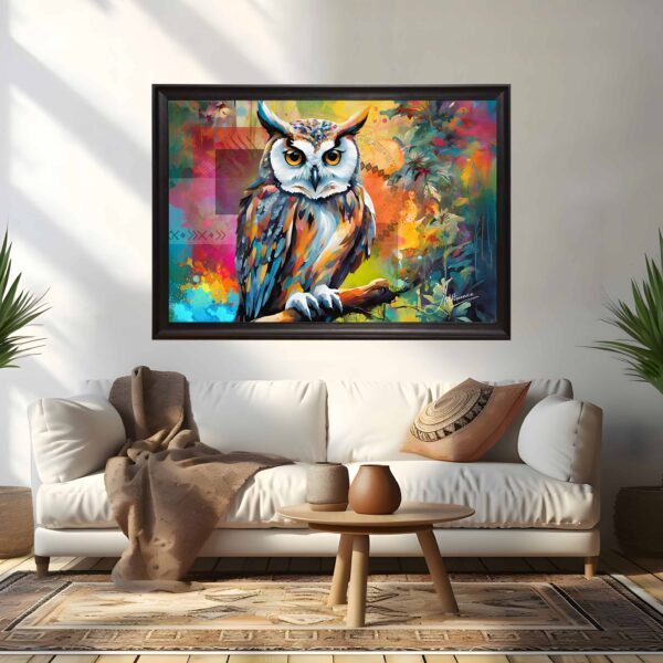 Colourful Wisdom Canvas Painting - Image 2