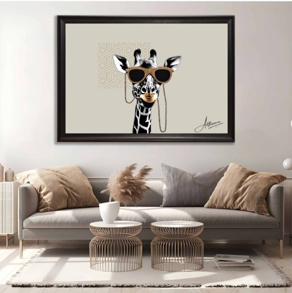 Giraffe Chic Feng Shui Painting - Image 2