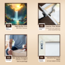 Waterfall Vastu Wrapped Canvas painting