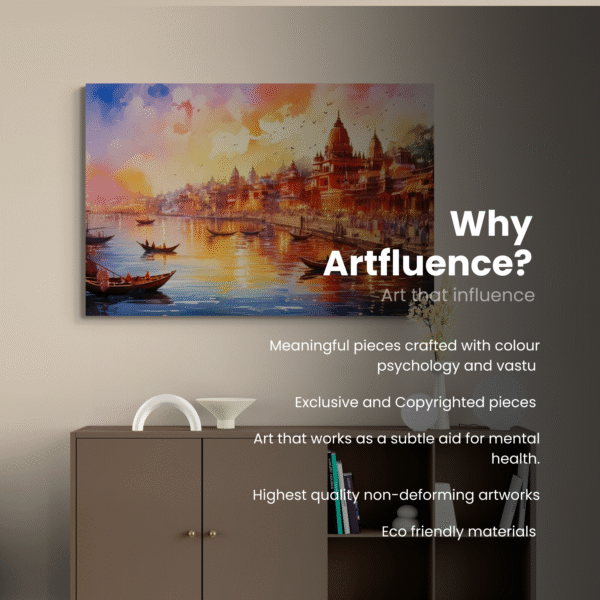 Varanasi City Canvas Painting - Image 6