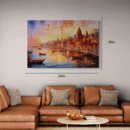Varanasi City Canvas Painting