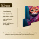 Colourful Cat Canvas Painting