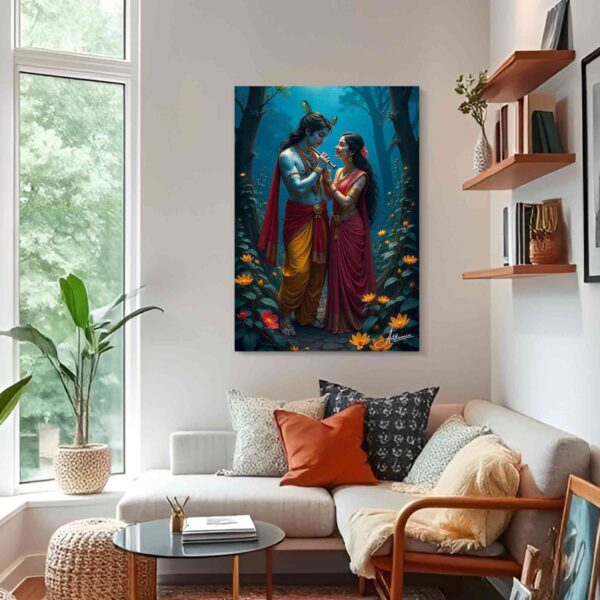 Radha Krishna Canvas Painting