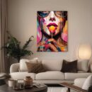 Female Pop Art Canvas Painting