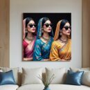 Traditional Woman Canvas Painting