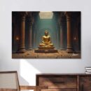 Golden Buddha Canvas Painting