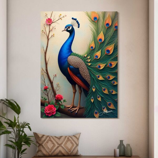 Peacock feathers Canvas Painting