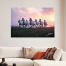 Running Horses Golden Hours Painting
